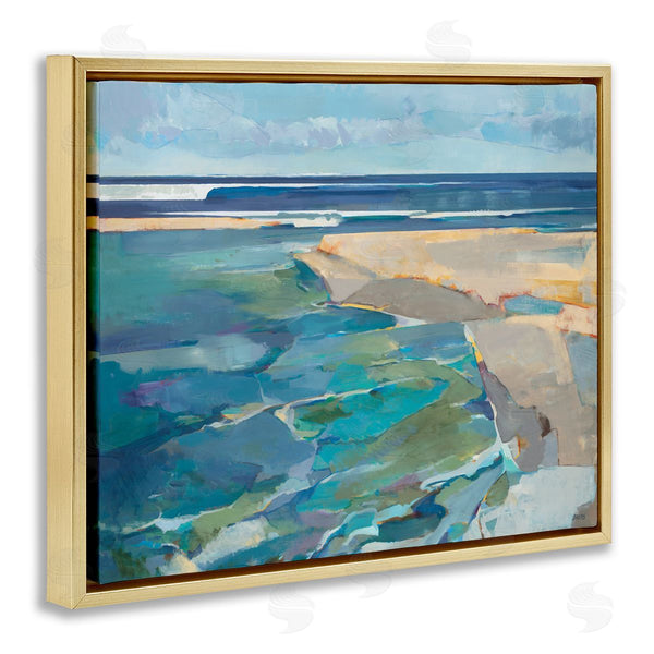 Stupell Industries Scott Brems | Abstract Beach Tide Landscape