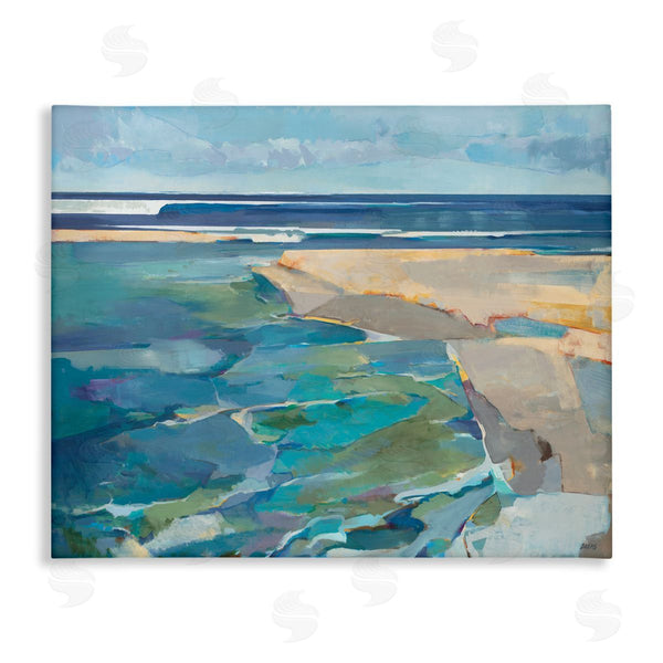 stupell industries Scott Brems | Abstract Beach Tide Landscape