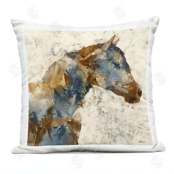 Stupell Industries Scott Brems | Abstract Farm Horse Rural Rustic Animal Portrait Printed Throw Pillow