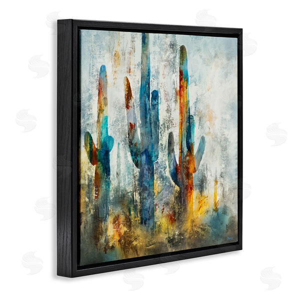 Stupell Industries Scott Brems | Abstract Vibrant Cacti Silhouettes
