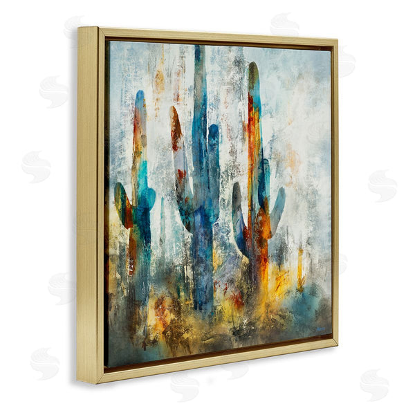 Stupell Industries Scott Brems | Abstract Vibrant Cacti Silhouettes