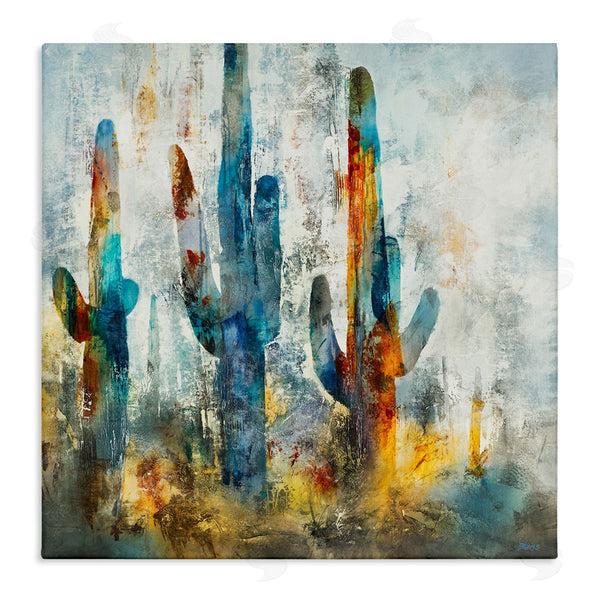 stupell industries Scott Brems | Abstract Vibrant Cacti Silhouettes