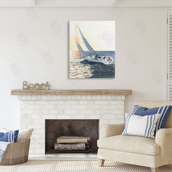 Stupell Industries Scott Westmoreland | Boating At Sunrise Wall Art