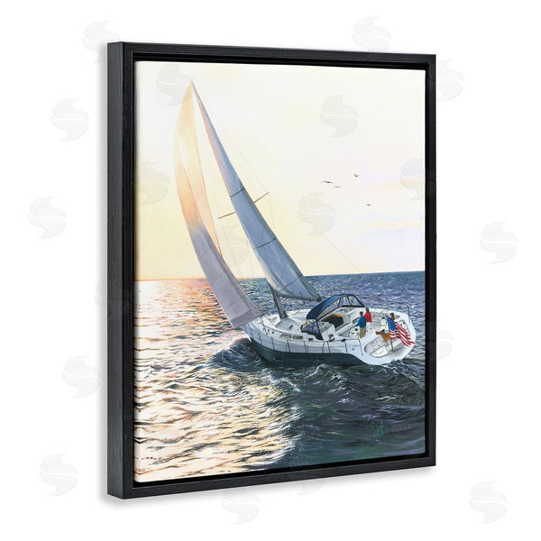 Stupell Industries Scott Westmoreland | Boating At Sunrise Wall Art