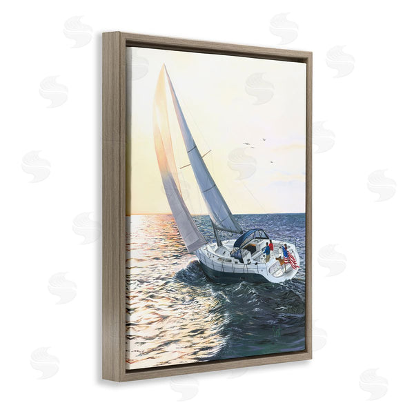 Stupell Industries Scott Westmoreland | Boating At Sunrise Wall Art