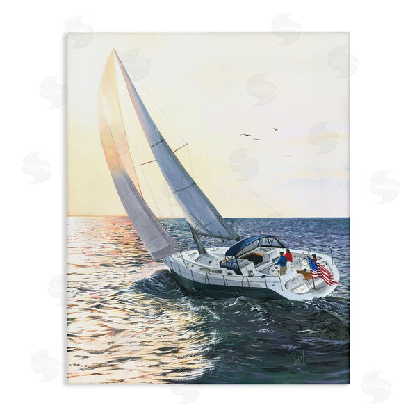 stupell industries Scott Westmoreland | Boating at Sunrise Wall Art