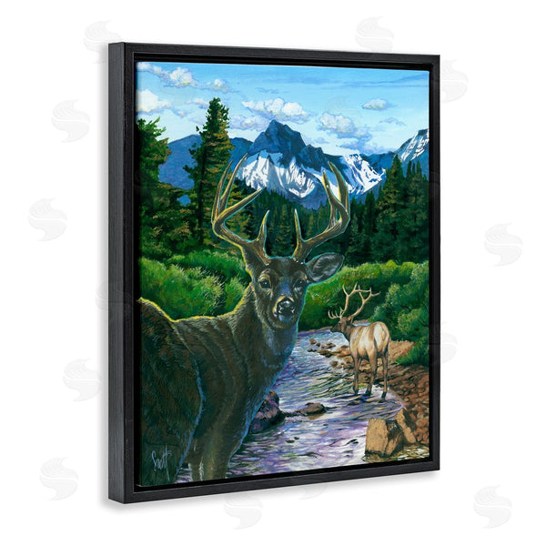 Stupell Industries Scott Westmoreland | Deer In Mountain Scenery Wall Art