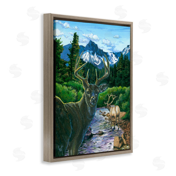 Stupell Industries Scott Westmoreland | Deer In Mountain Scenery Wall Art
