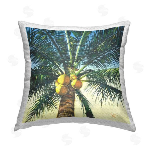 Stupell Industries Scott Westmoreland | Summer Palm Tree Branches Printed Throw Pillow