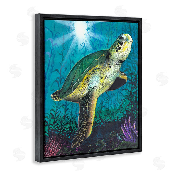 Stupell Industries Scott Westmoreland | Turtle Underwater Reef Wall Art