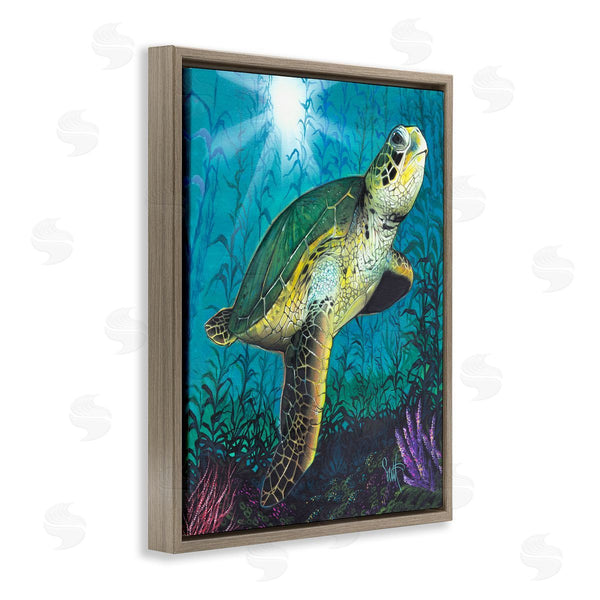Stupell Industries Scott Westmoreland | Turtle Underwater Reef Wall Art
