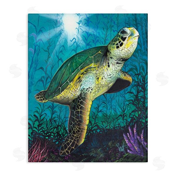 stupell industries Scott Westmoreland | Turtle Underwater Reef Wall Art