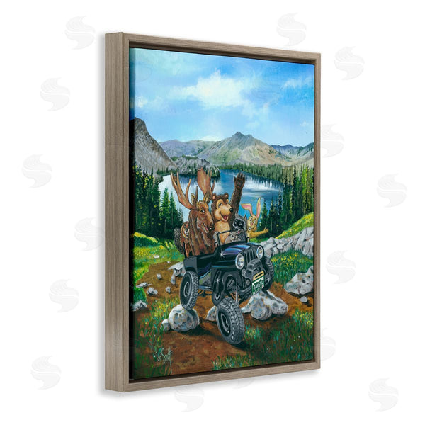 Stupell Industries Scott Westmoreland | Woodland Animals Off-Roading Wall Art