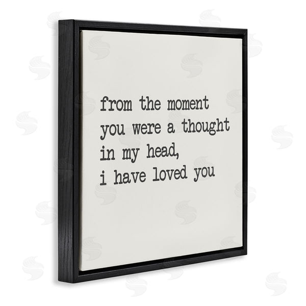 Stupell Industries SD Graphics Studio | A Thought In My Head Love Motivational Phrase Wall Art