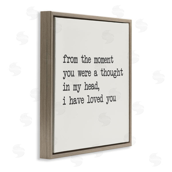 Stupell Industries SD Graphics Studio | A Thought In My Head Love Motivational Phrase Wall Art