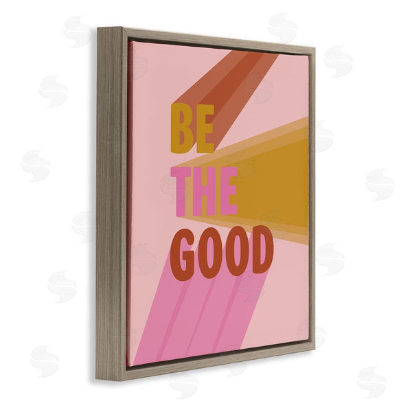 Stupell Industries SD Graphics Studio | Be The Good Positivity Phrase Geometric Pop Typography Wall Art
