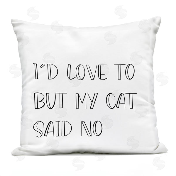 Stupell Industries Sd Graphics Studio | But My Cat Said No Phrase Pet Humor Printed Throw Pillow