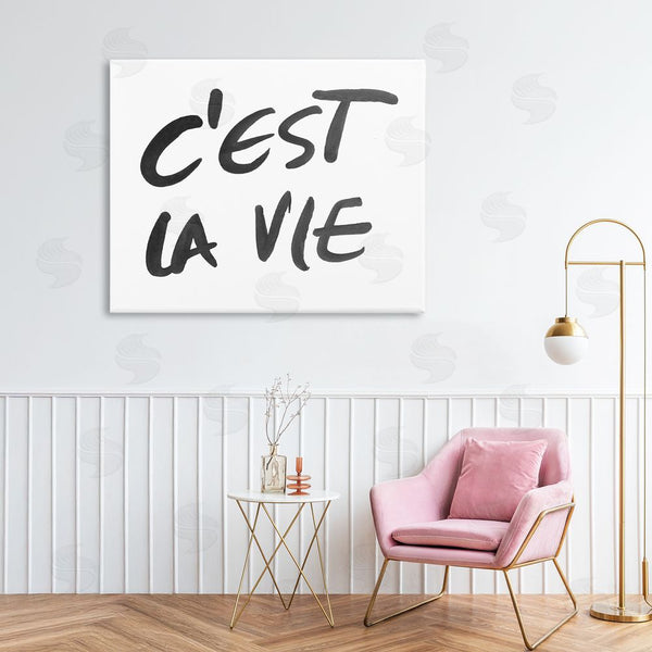 Stupell Industries SD Graphics Studio | C'est La Vie Minimal Text Wall Art