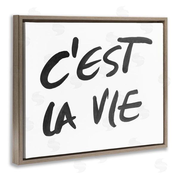 Stupell Industries SD Graphics Studio | C'est La Vie Minimal Text Wall Art