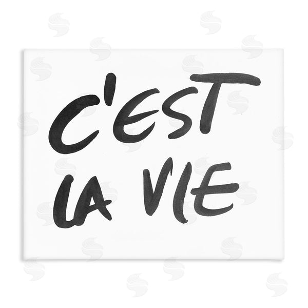stupell industries SD Graphics Studio | C'est La Vie Minimal Text Wall Art