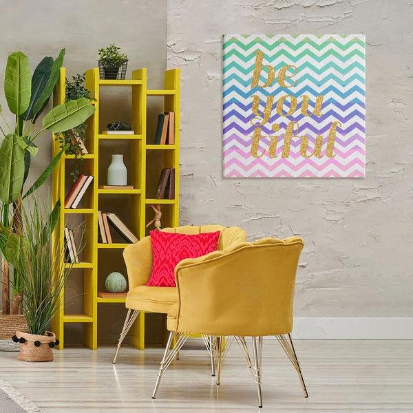 Stupell Industries SD Graphics Studio | Chevron Beautiful Phrase Wall Art