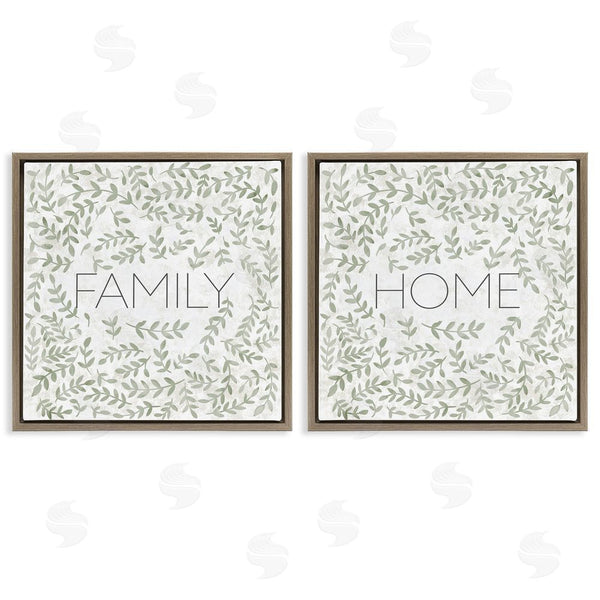 Stupell Industries SD Graphics Studio | Curved Ivy Sprigs Phrases Wall Art