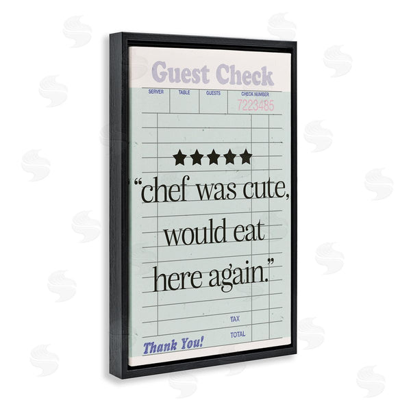 Stupell Industries Sd Graphics Studio | Cute Chef Guest Check