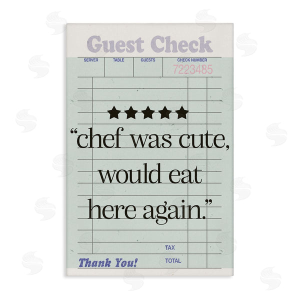 stupell industries Sd Graphics Studio | Cute Chef Guest Check