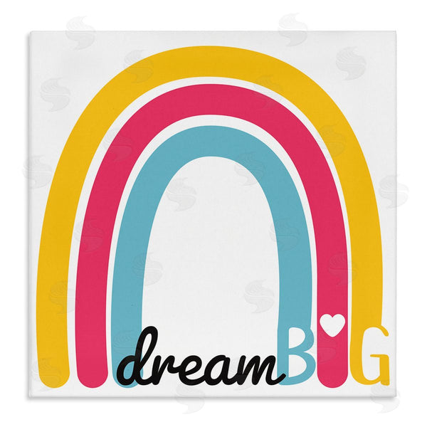 stupell industries SD Graphics Studio | Dream Big Phrase Red Yellow Blue Rainbow Wall Art