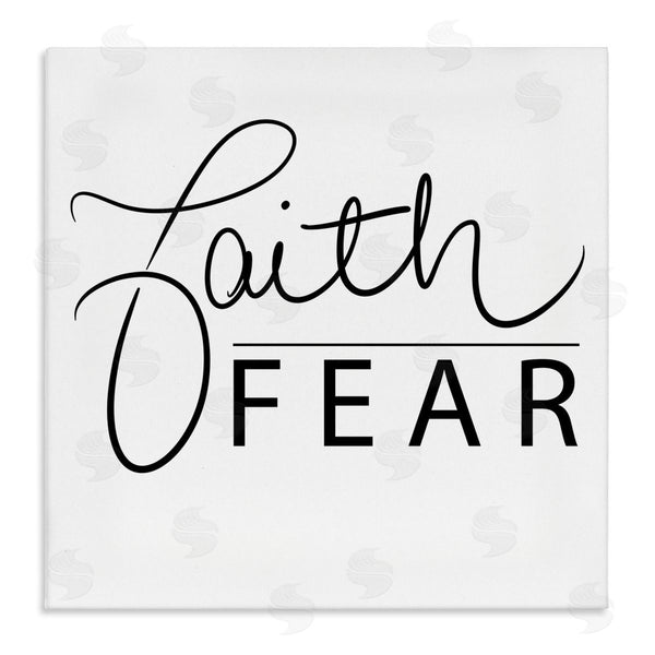 stupell industries SD Graphics Studio | Faith Over Fear Motto Minimal Clean Typography Wall Art