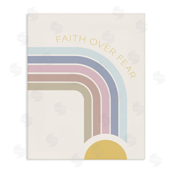 stupell industries SD Graphics Studio | Faith Over Fear Rainbow Wall Art