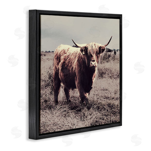 Stupell Industries SD Graphics Studio | Farm Cattle Rustic Vintage Styling