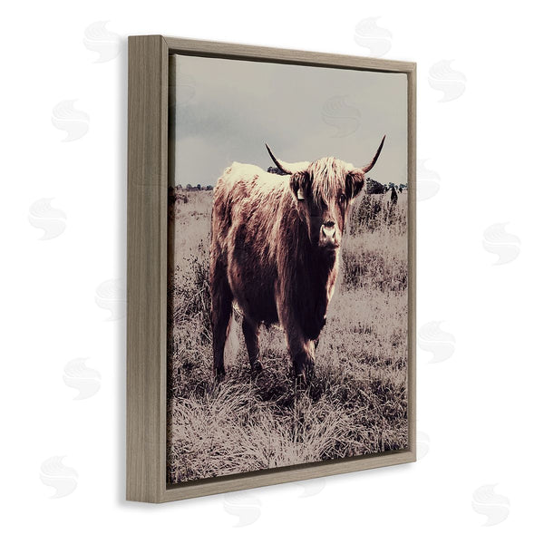 Stupell Industries SD Graphics Studio | Farm Cattle Rustic Vintage Styling