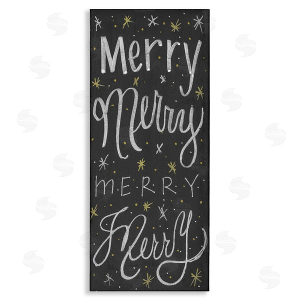 stupell industries SD Graphics Studio | Festive Merry Chalk Style Typography Chistmas Stars Wall Art