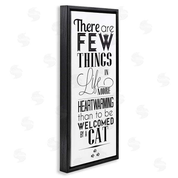 Stupell Industries SD Graphics Studio | Few Things Like Cat Welcoming Pet Positivity Phrase Wall Art