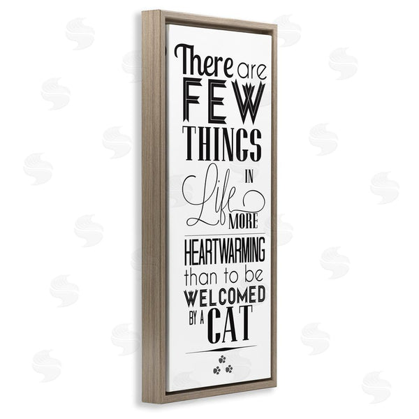 Stupell Industries SD Graphics Studio | Few Things Like Cat Welcoming Pet Positivity Phrase Wall Art