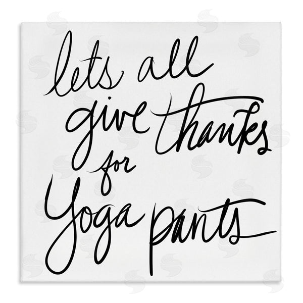 stupell industries Sd Graphics Studio | Give Thanks for Yoga Pants