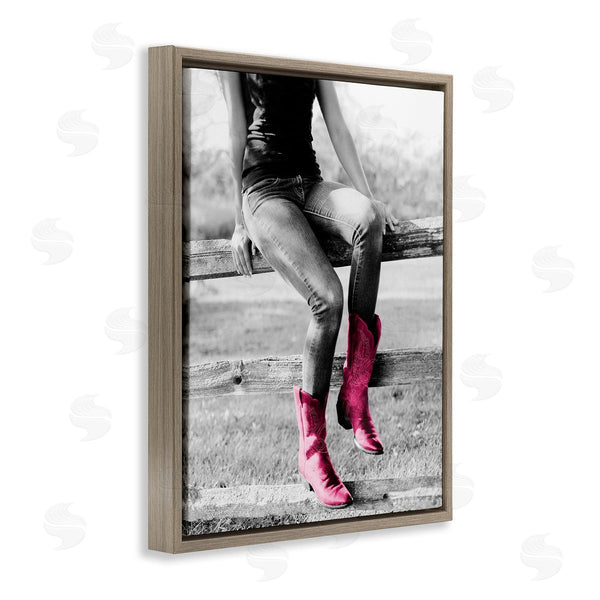 Stupell Industries Sd Graphics Studio | Glam Cowgirl In Boots Wall Art
