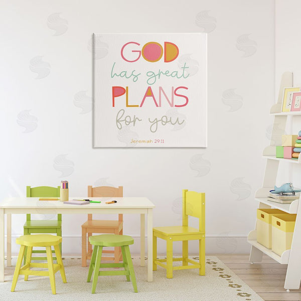 Stupell Industries SD Graphics Studio | God's Plans For You Wall Art