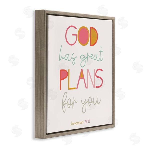 Stupell Industries SD Graphics Studio | God's Plans For You Wall Art