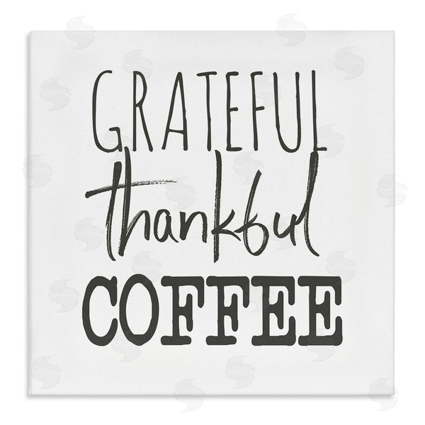 stupell industries SD Graphics Studio | Grateful Thankful Coffee Expression Playful Typography