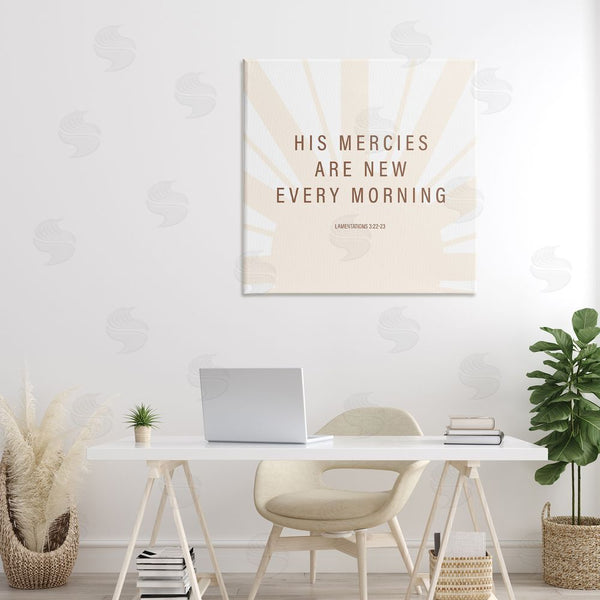 Stupell Industries SD Graphics Studio | His Mercies Are New Wall Art