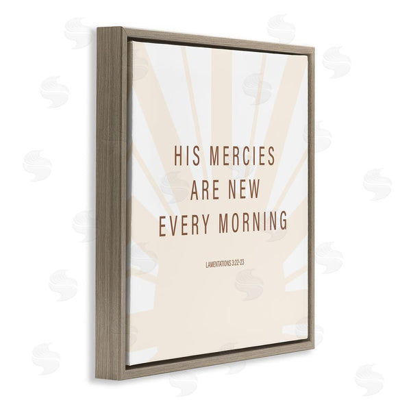 Stupell Industries SD Graphics Studio | His Mercies Are New Wall Art