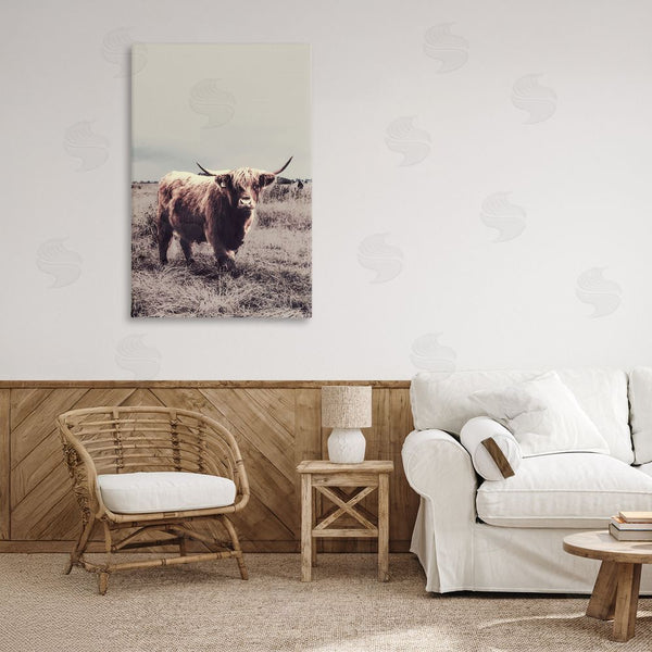 Stupell Industries SD Graphics Studio | Horned Cattle In Pasture Wall Art