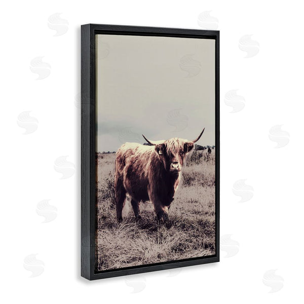 Stupell Industries SD Graphics Studio | Horned Cattle In Pasture Wall Art