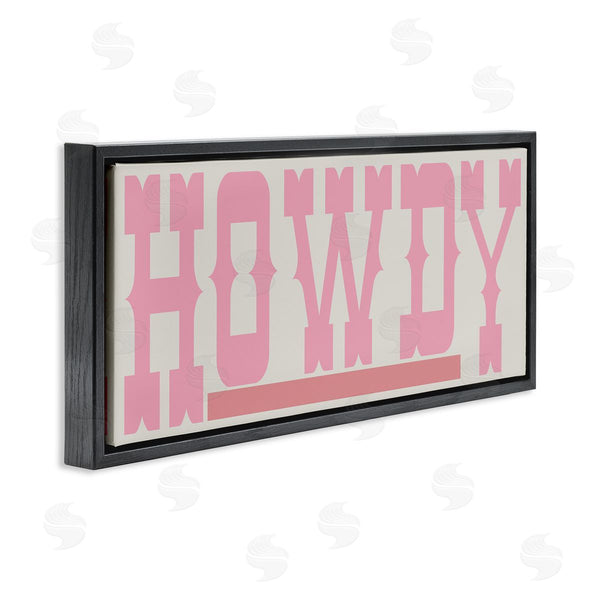 Stupell Industries Sd Graphics Studio | Howdy Pink Text Wall Art