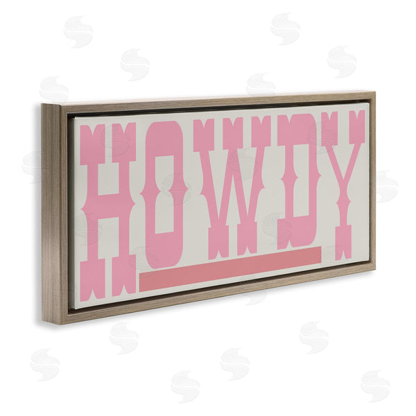 Stupell Industries Sd Graphics Studio | Howdy Pink Text Wall Art