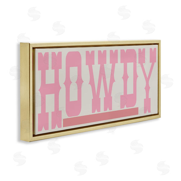 Stupell Industries Sd Graphics Studio | Howdy Pink Text Wall Art