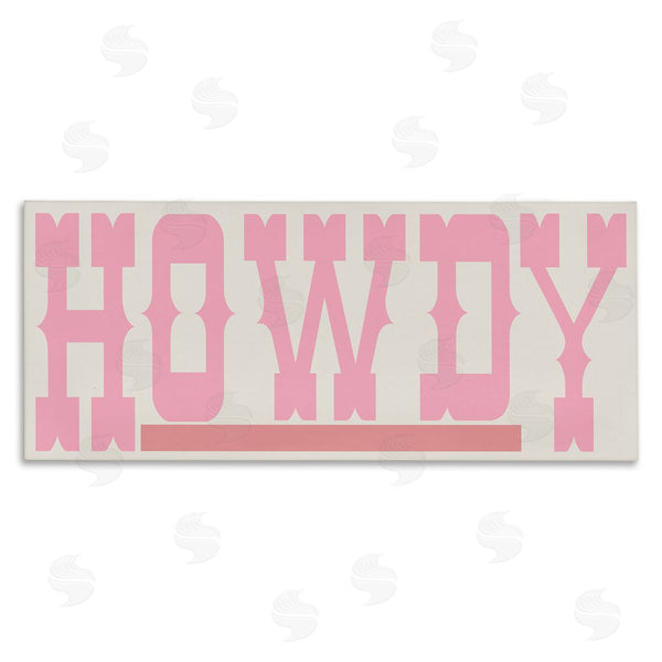 stupell industries Sd Graphics Studio | Howdy Pink Text Wall Art
