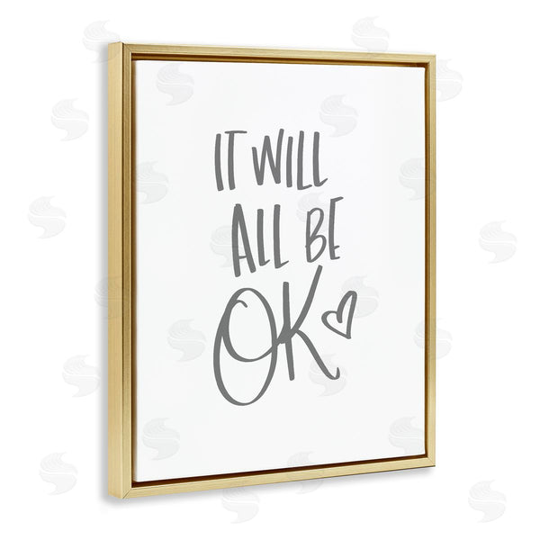 Stupell Industries Sd Graphics Studio | It Will All Be Okay Quote